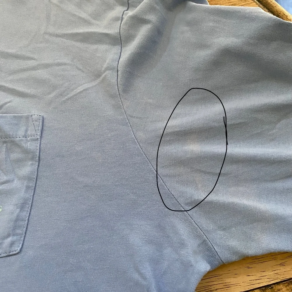 Vineyard Vines Men’s Size XL Light Blue 100% Cotton Long‎ Sleeve Graphic Shirt